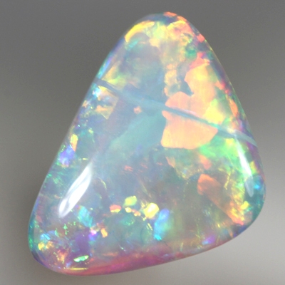 SOLID CRYSTAL OPAL Bursting with fire colours 